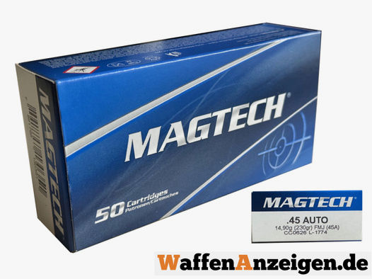 Magtech .45 ACP/Auto FMJ 230grs. - 1000 Schuss in Berlin
