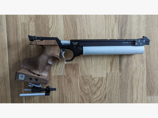 Steyr LP10 Luftpistole - mit Auflagekeil
