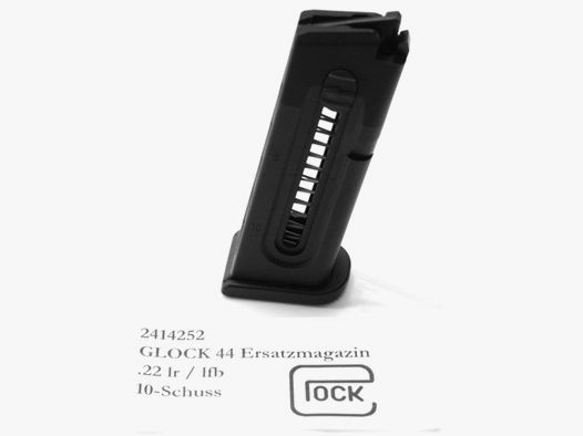 1 x Original GLOCK Ersatzmagazin 10 Schuss für Glock 44 Kleinkaliber KK Pistole .22 lr 22 lfb | NEU