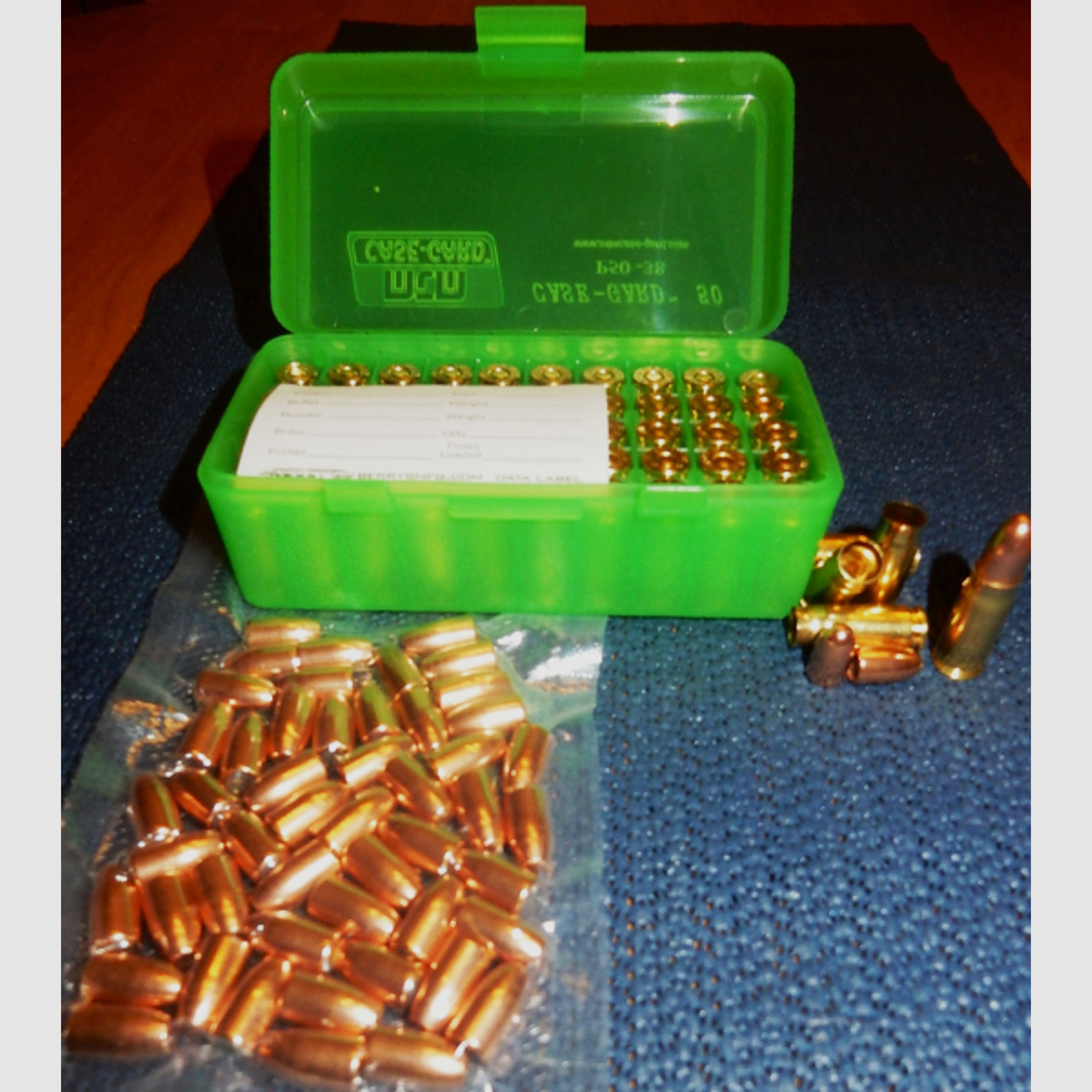 7,63×25mm Mauser / .30 Mauser Ladeset / Ladekit 50 Hülsen in NEUER BOX + Geschosse