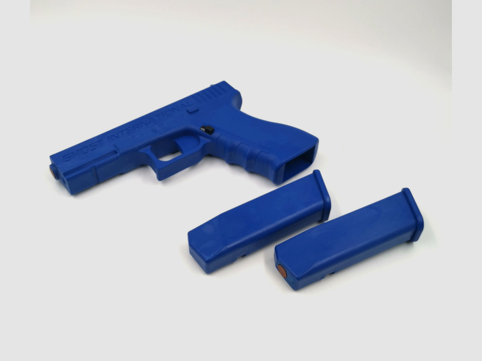 Glock 17 Trainingswaffe mit 2 Magazinen zum Wechseln Trainingspistole Training blau Pistole BLUEGUN