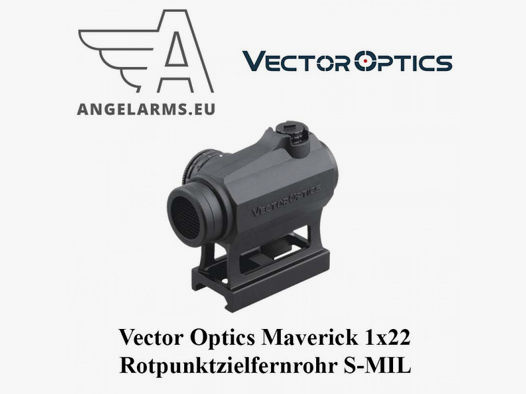 Vector Optics Maverick 1x22 Rotpunktzielfernrohr S-MIL www.angelarms.eu