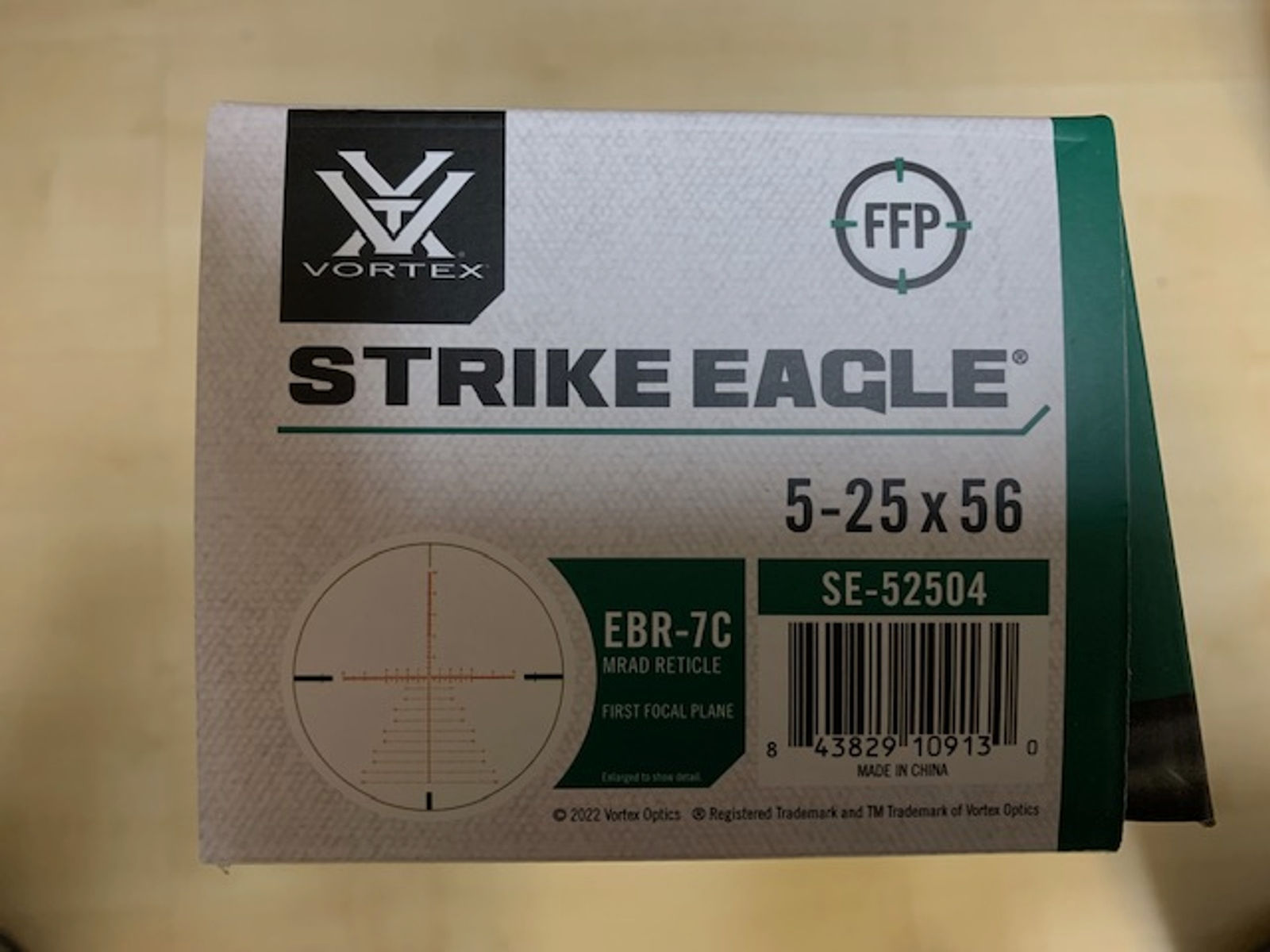 ZF VORTEX STRIKE EAGLE 5-25x56 EBR-7C MRAD