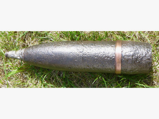 7,5cm Spreng-Granate (Flak oder Pak, Wk2,Bodenfund,Wehrmacht,Zünder,kein k98,mp40)