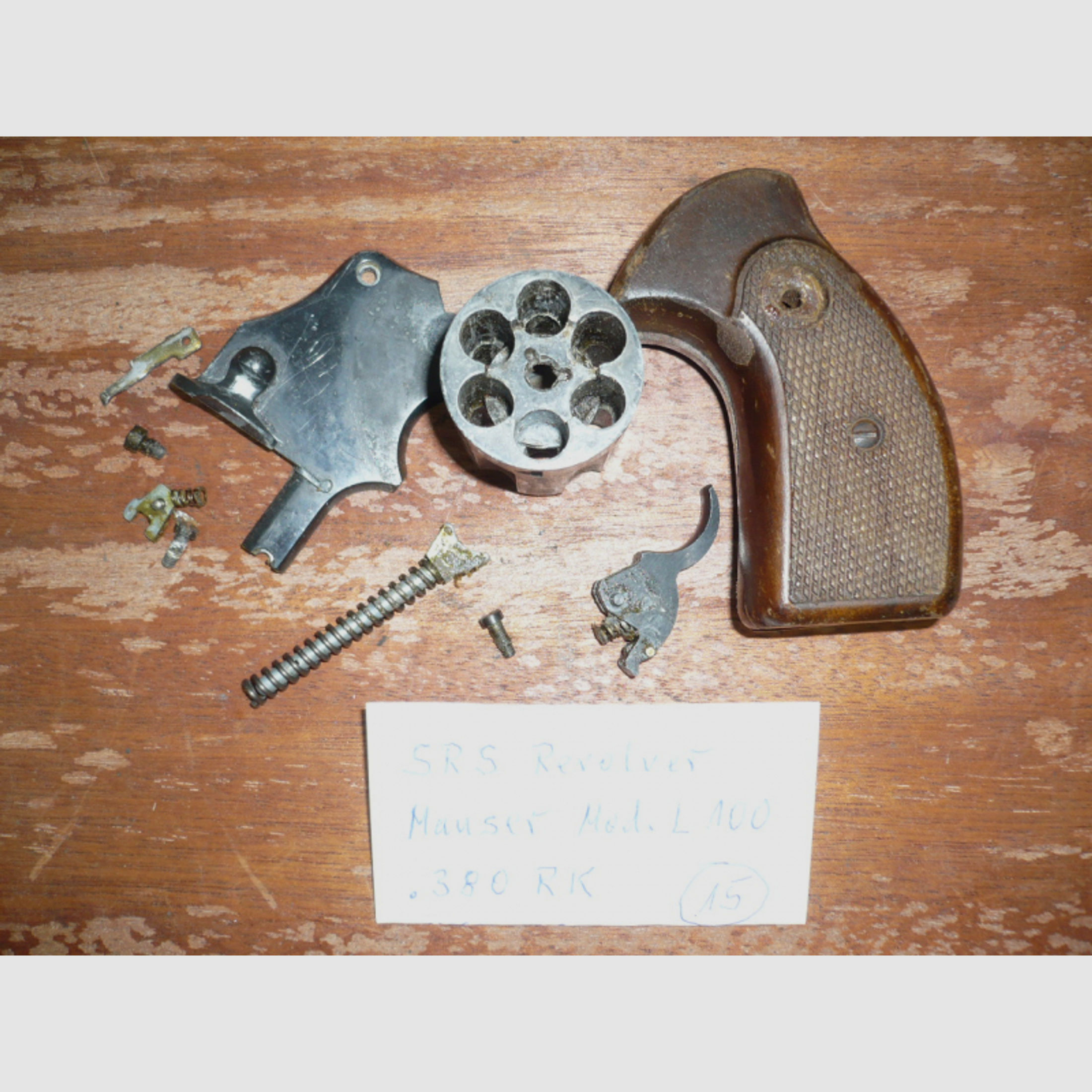 Ersatzteile für Revolver Mauser Mod. L100, Kal. .380 RK