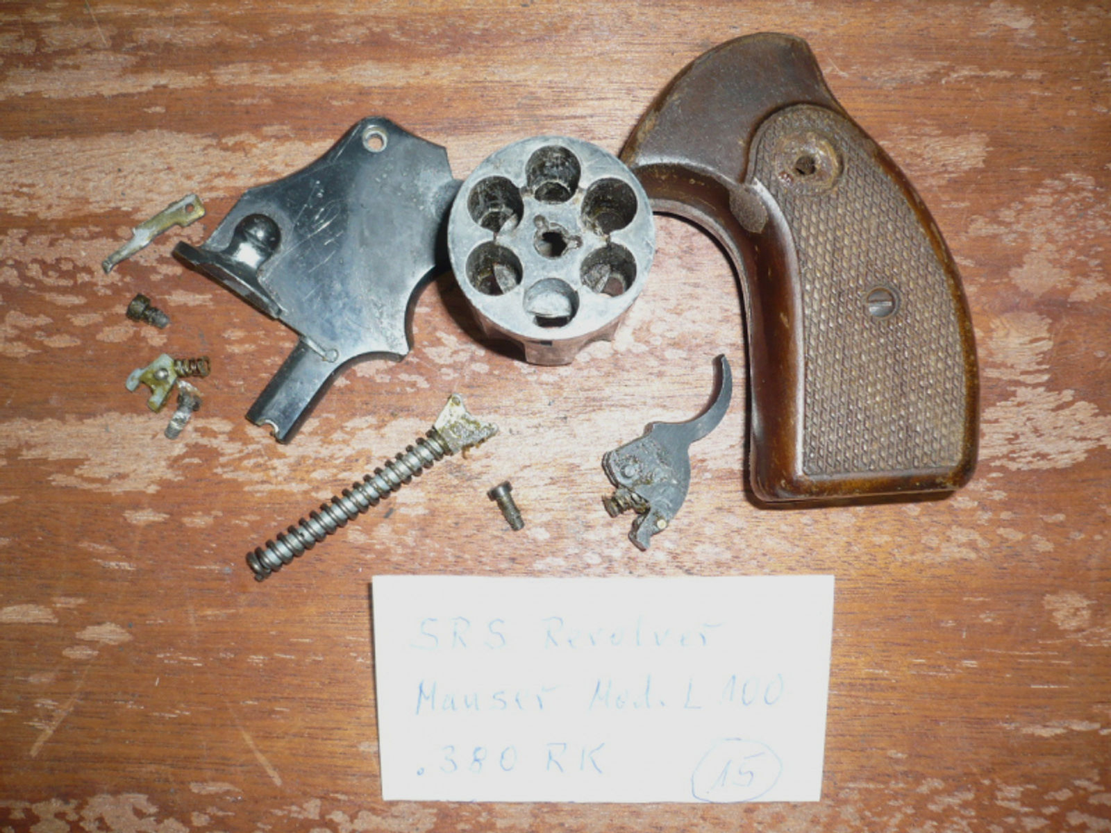 Ersatzteile für Revolver Mauser Mod. L100, Kal. .380 RK