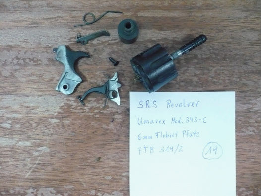 Ersatzteile für Revolver Umarex Mod. 343-C, Kal. 6mmFlob.Platz