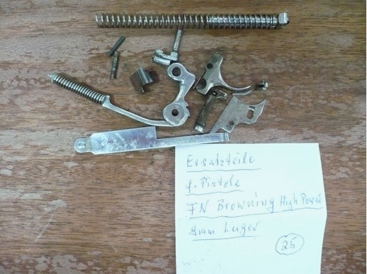 Ersatzteile für Pistole FN Browning M35, Kal. 9mmLuger