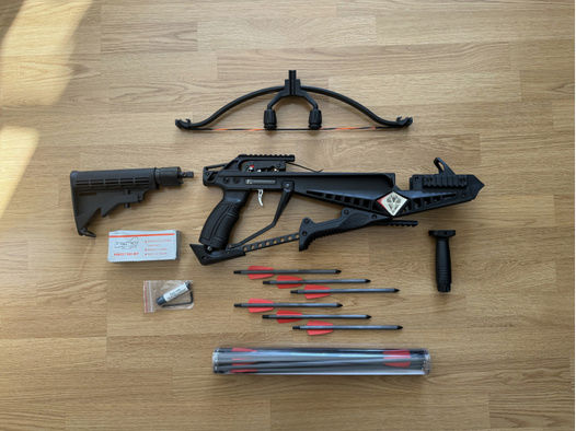 EK Archery Cobra RX - Armbrust - schwarze Ausführung - 130 lbs - 230 fps - viel Zubehör - NEU