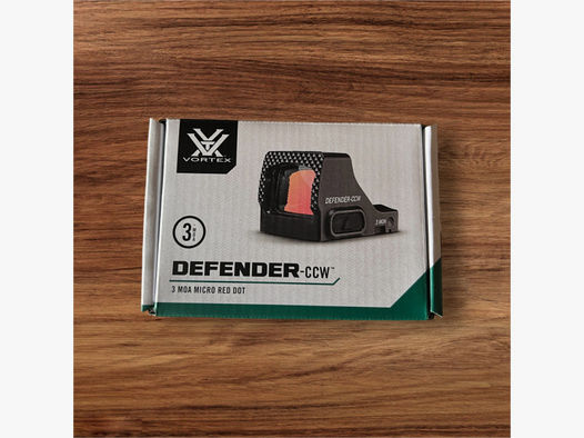 Vortex Defender-CCW 3 MOA Micro Red Dot