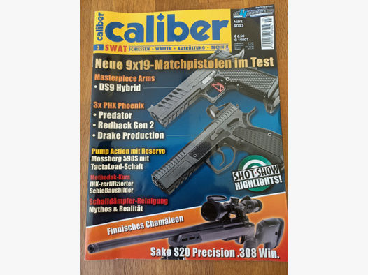 Caliber Heft März 2023 Test 9X19 Matchpistolen