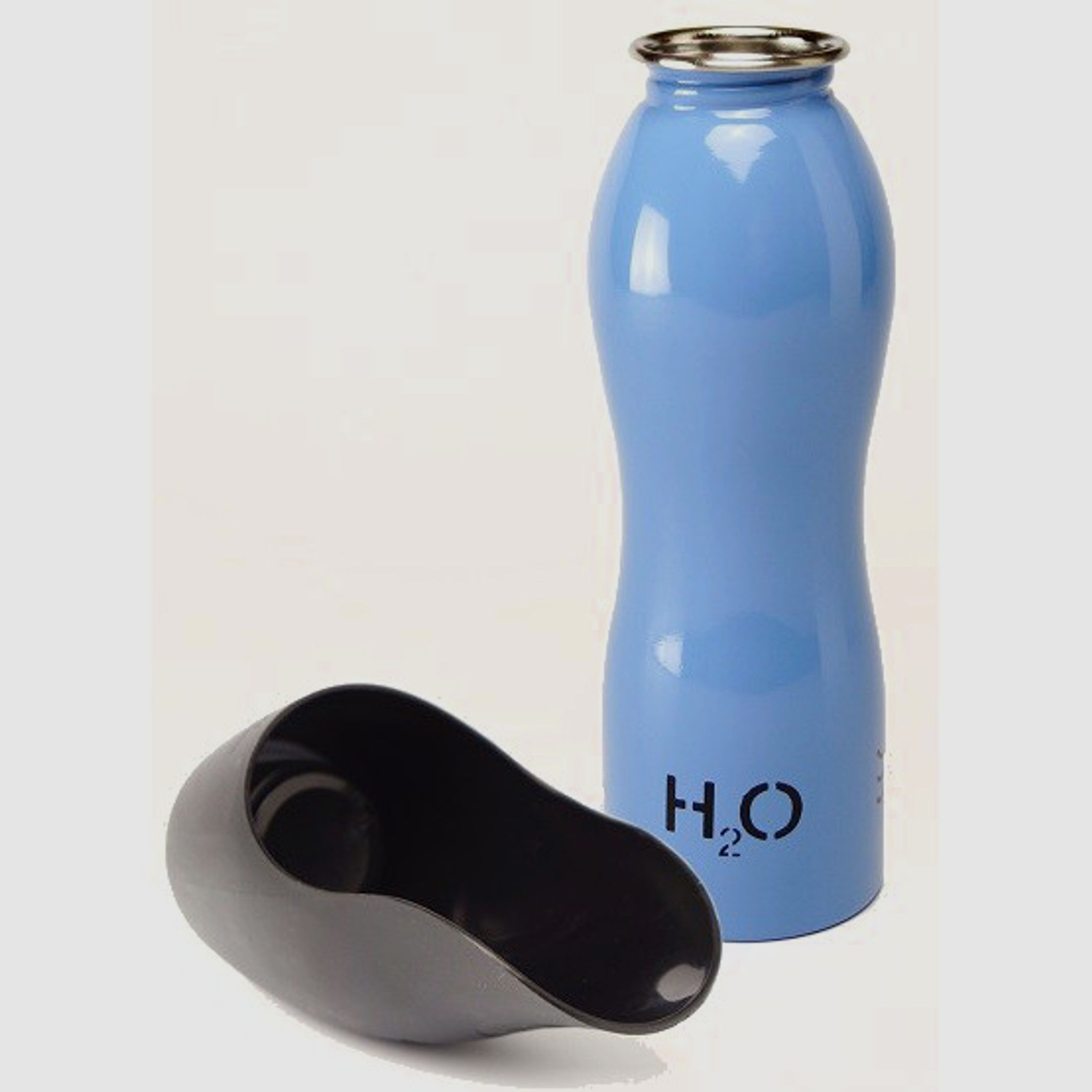 H204K9 Hunde Wasserflasche mit Napf 0,7l