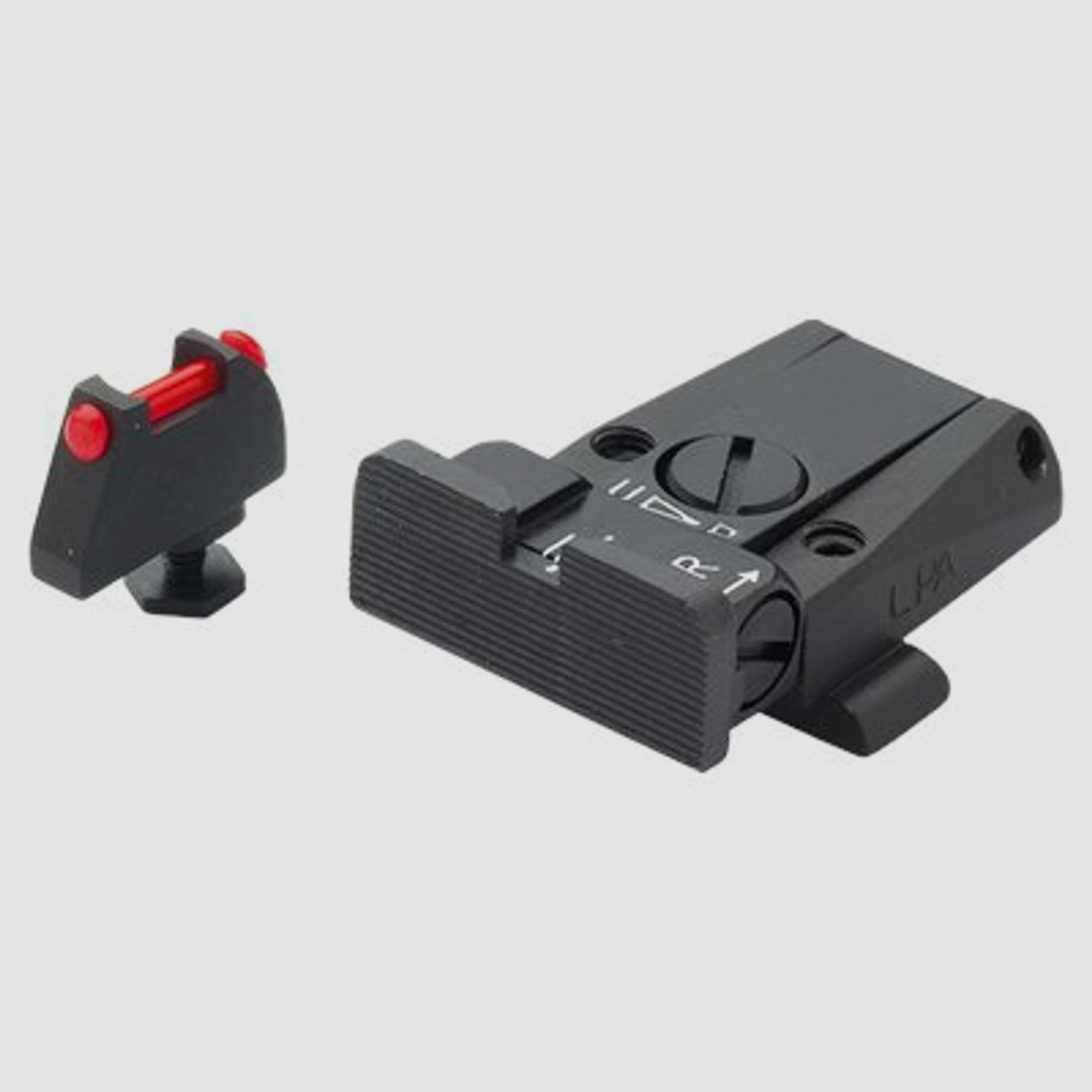 Glock LPA Mikrometer Visier Fiber Optic Korn SPR36GL7F