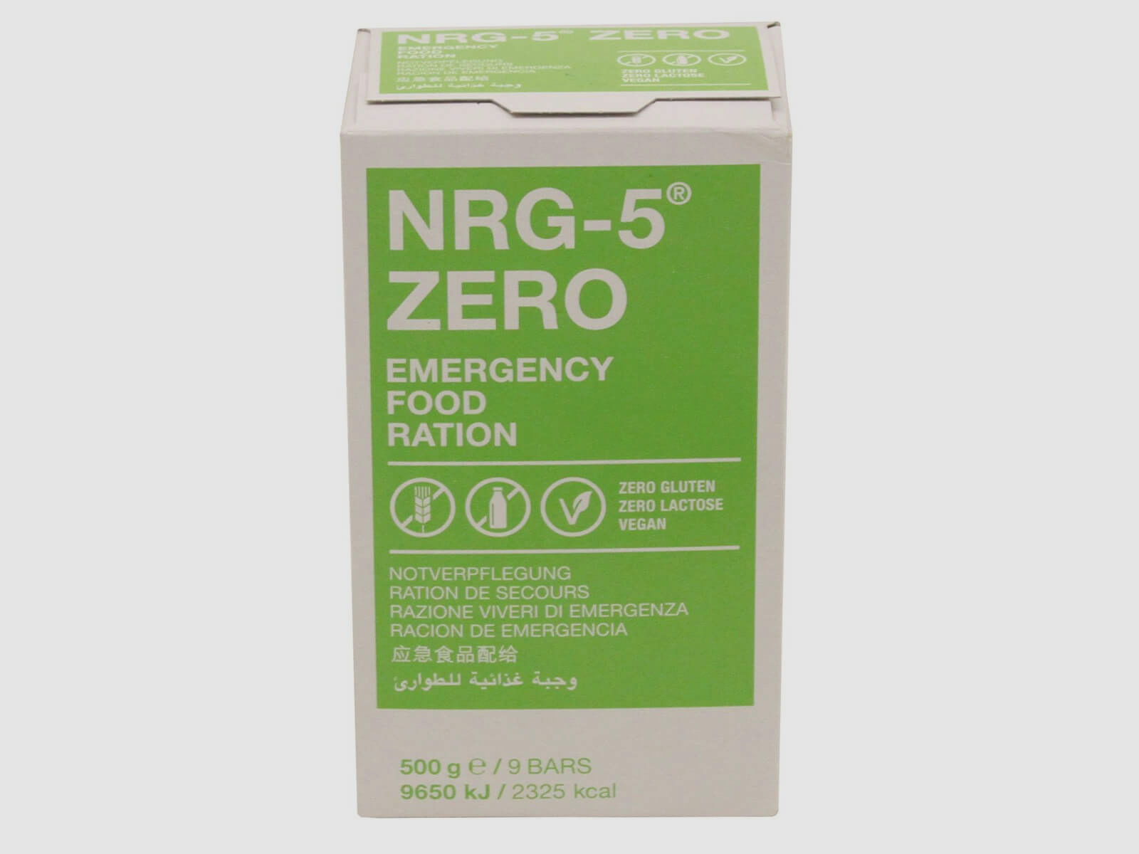 NRG-5 ZERO Notverpflegung, 500g (9 Riegel)