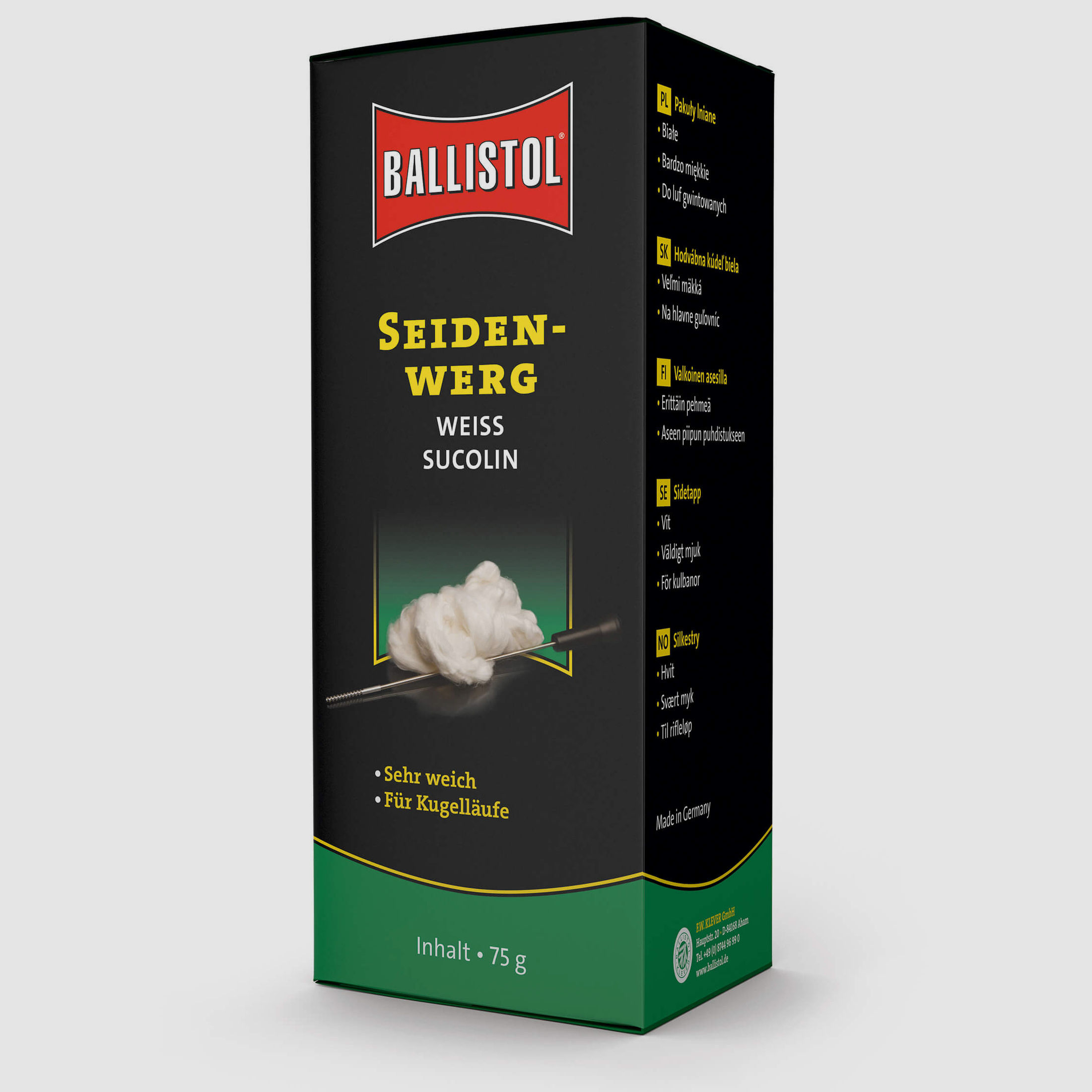Ballistol Sucolin Seidenwerg für Kugelläufe