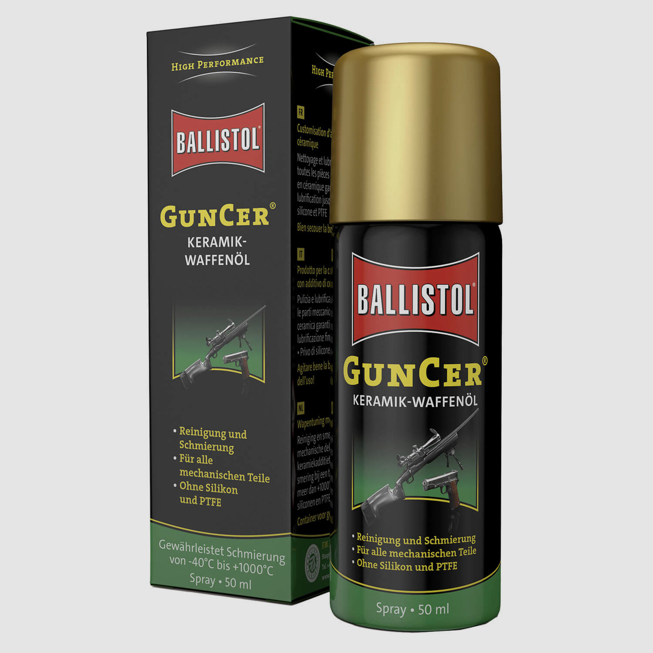 Ballistol GunCer Keramik Waffenöl - 50ml Spray