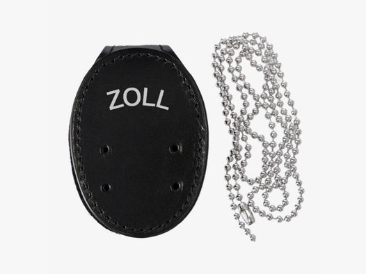 ETZEL Markenhalter mit Gürtelclip und Kette "ZOLL"