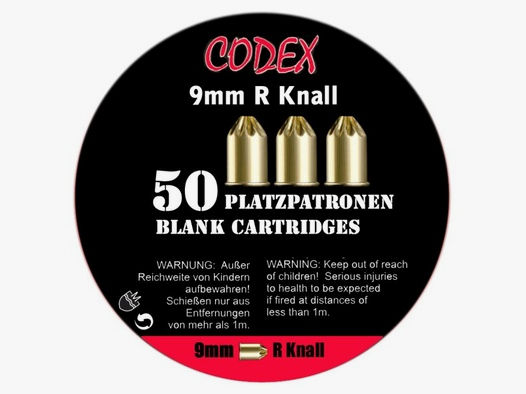 CODEX Platzpatronen 9x17R Knall