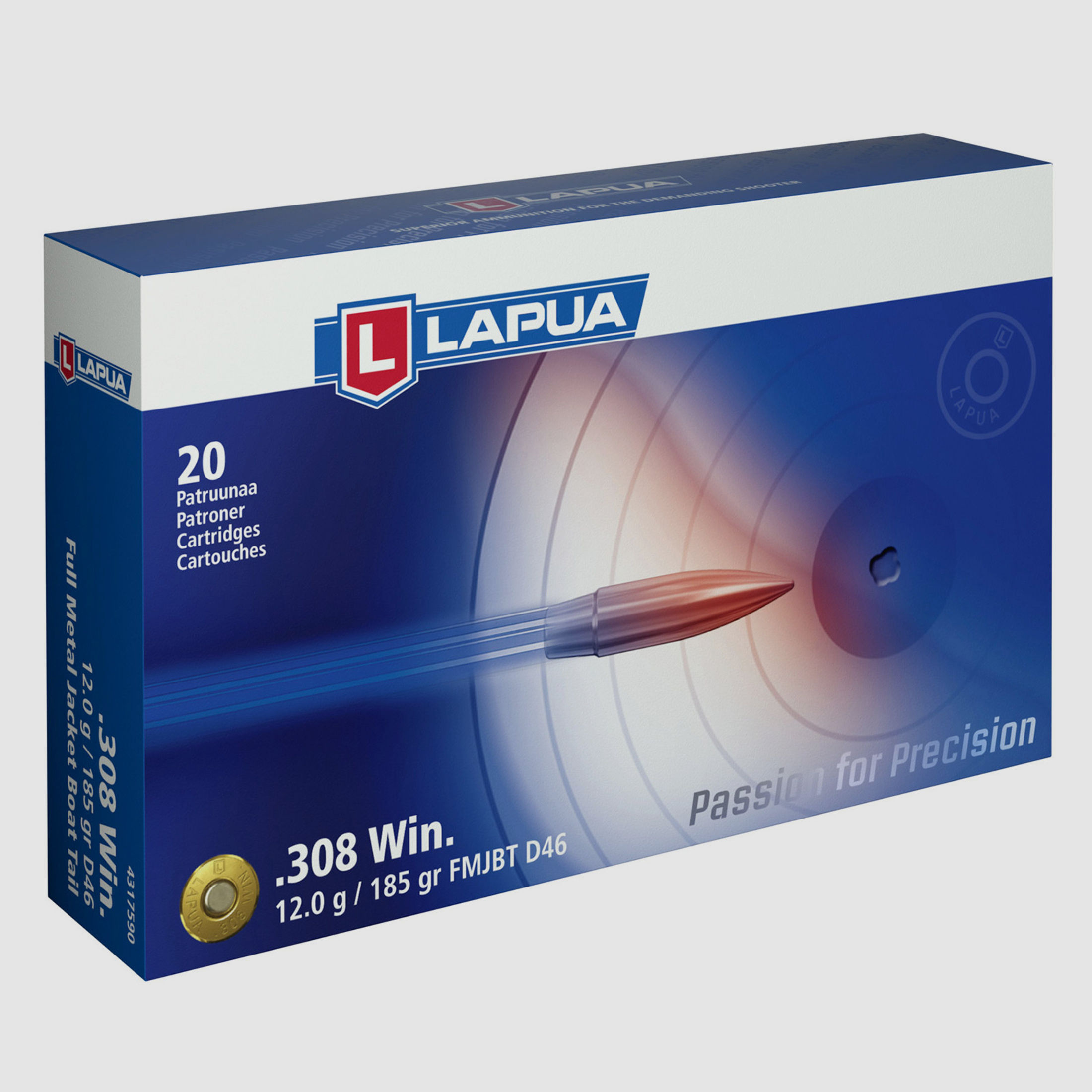 LAPUA .308 Win VM D46 12g / 185 grs
