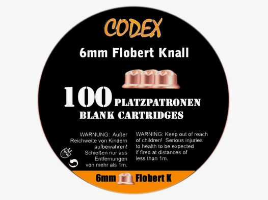 CODEX Platzpatronen 6mm Flobert Knall