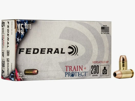 FED TP45VHP1 TRAIN + PROTECT VHP .45 AUTO 230GR 50/500/64000