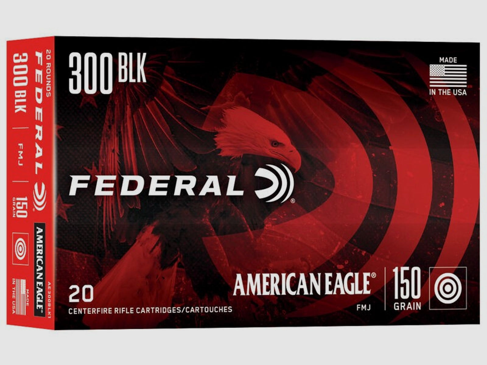 FEDERAL AE300BLK1 AMERICAN EAGLE .300 BLACKOUT 150GR FMJ BT