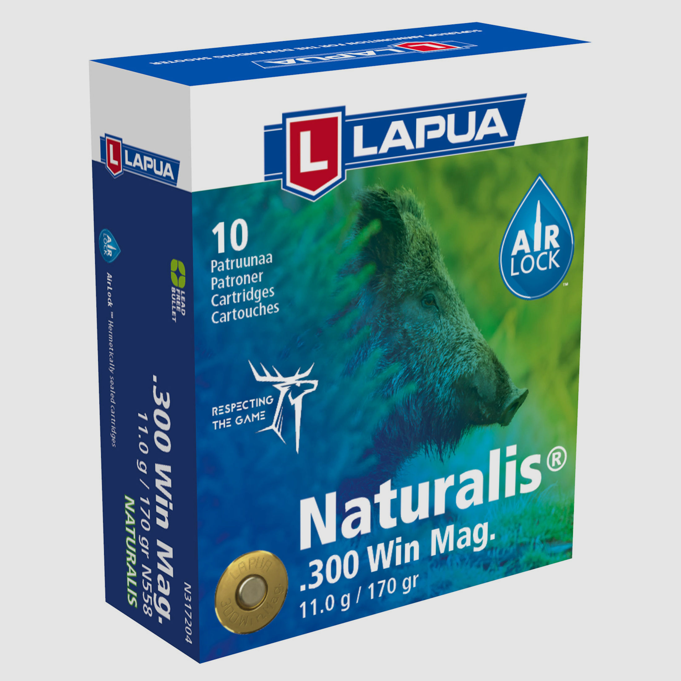 LAPUA .300 Win Mag Naturalis 11g / 170grs