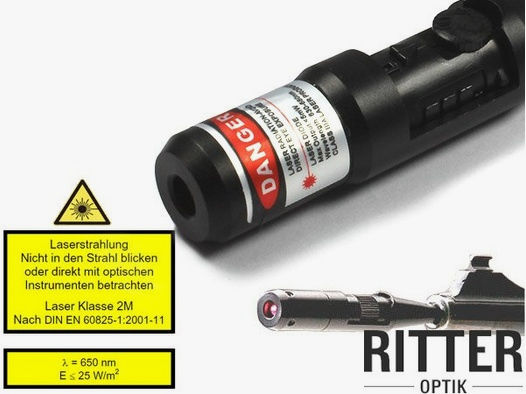 RITTER Laser Schussprüfer Einschießhilfe für Kaliber 4,5 bis .50 BMG Laser BoreSighter