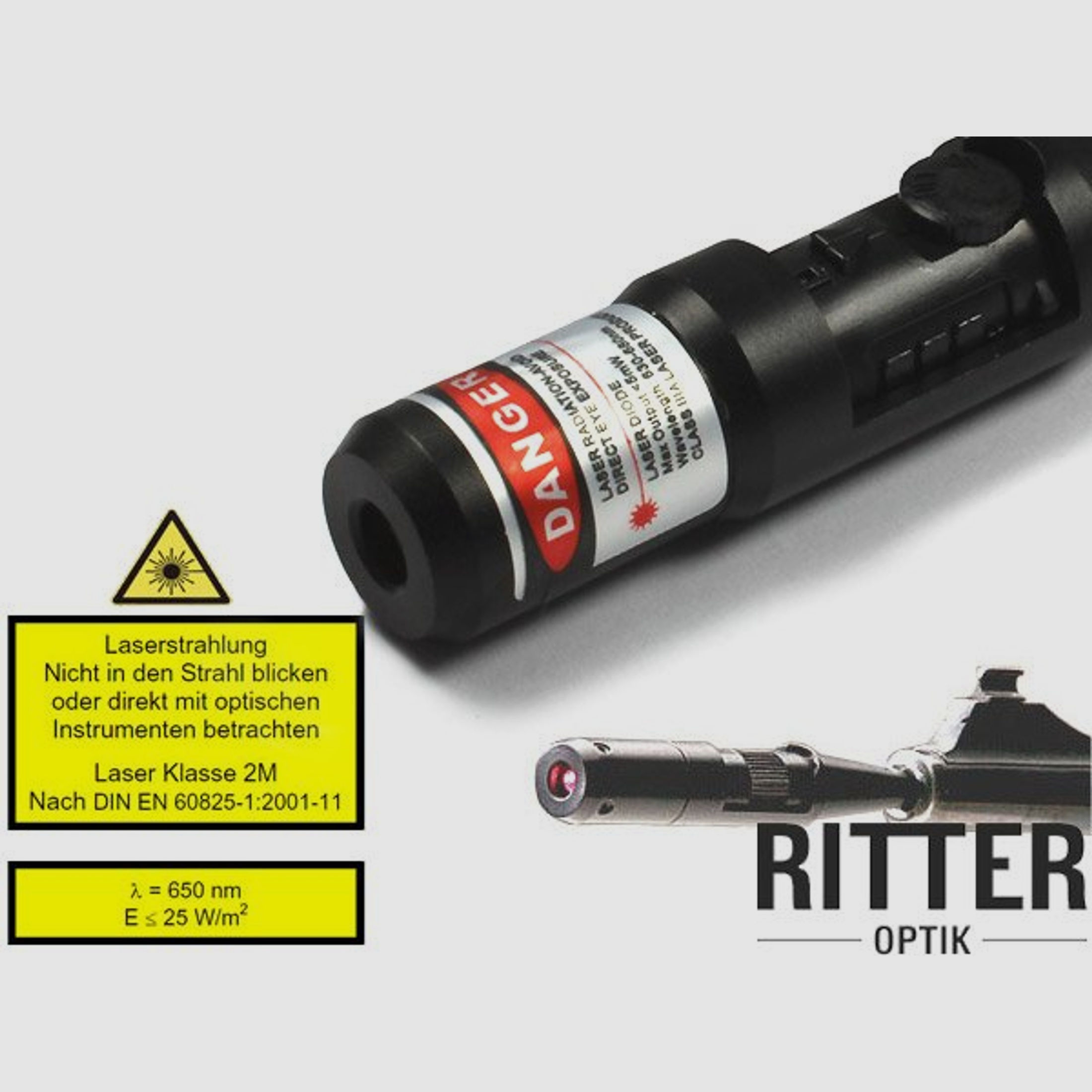 RITTER Laser Schussprüfer Einschießhilfe für Kaliber 4,5 bis .50 BMG Laser BoreSighter