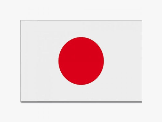 Diverse Flagge Japan