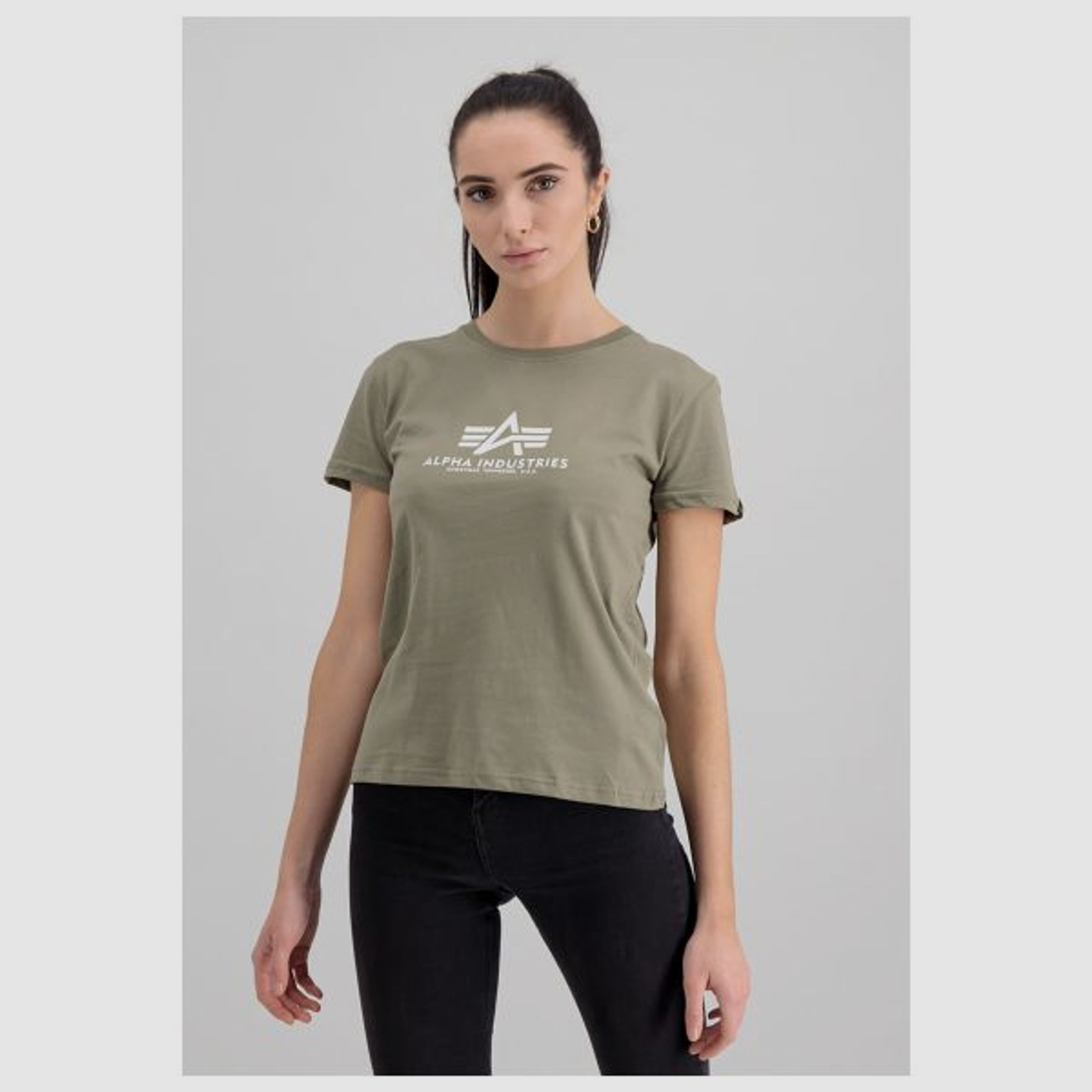 alpha industries Alpha Industries T-Shirt New Basic oliv Frauen