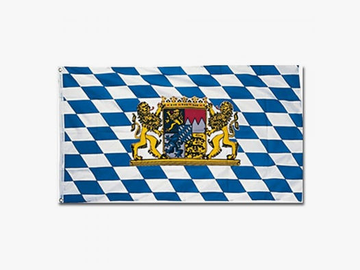 Diverse Flagge Bayern mit Löwen