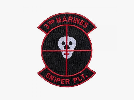 Unbekannt Abzeichen US Textil 3rd Marines Sniper Plt.