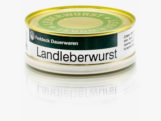 Feddeck Dauerwaren Dosenwurst Landleberwurst 200g