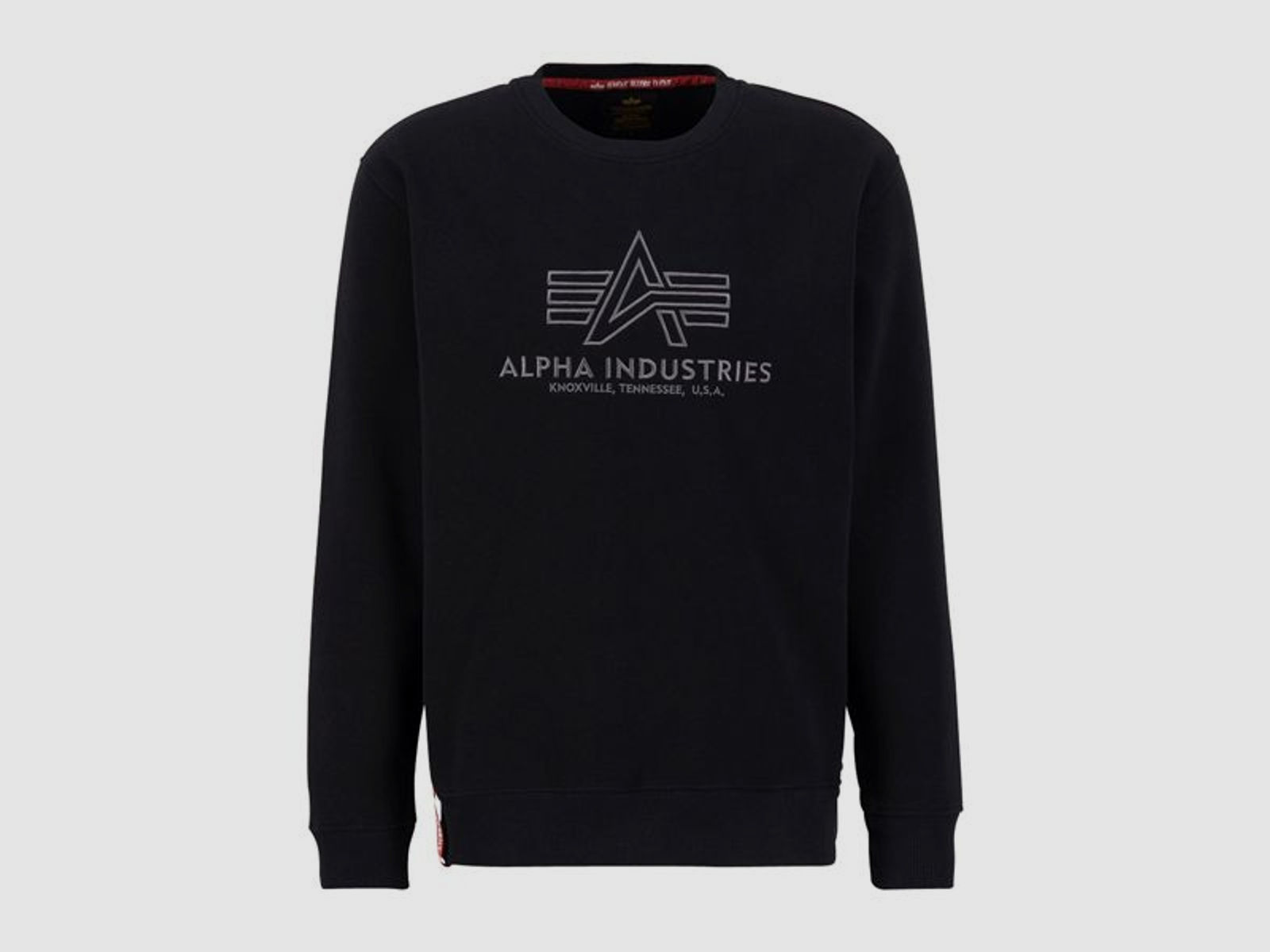alpha industries Alpha Industries Basic Sweater Embroidery schwarz gun metal