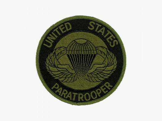 Unbekannt Abzeichen Springer Textil US Paratrooper oliv