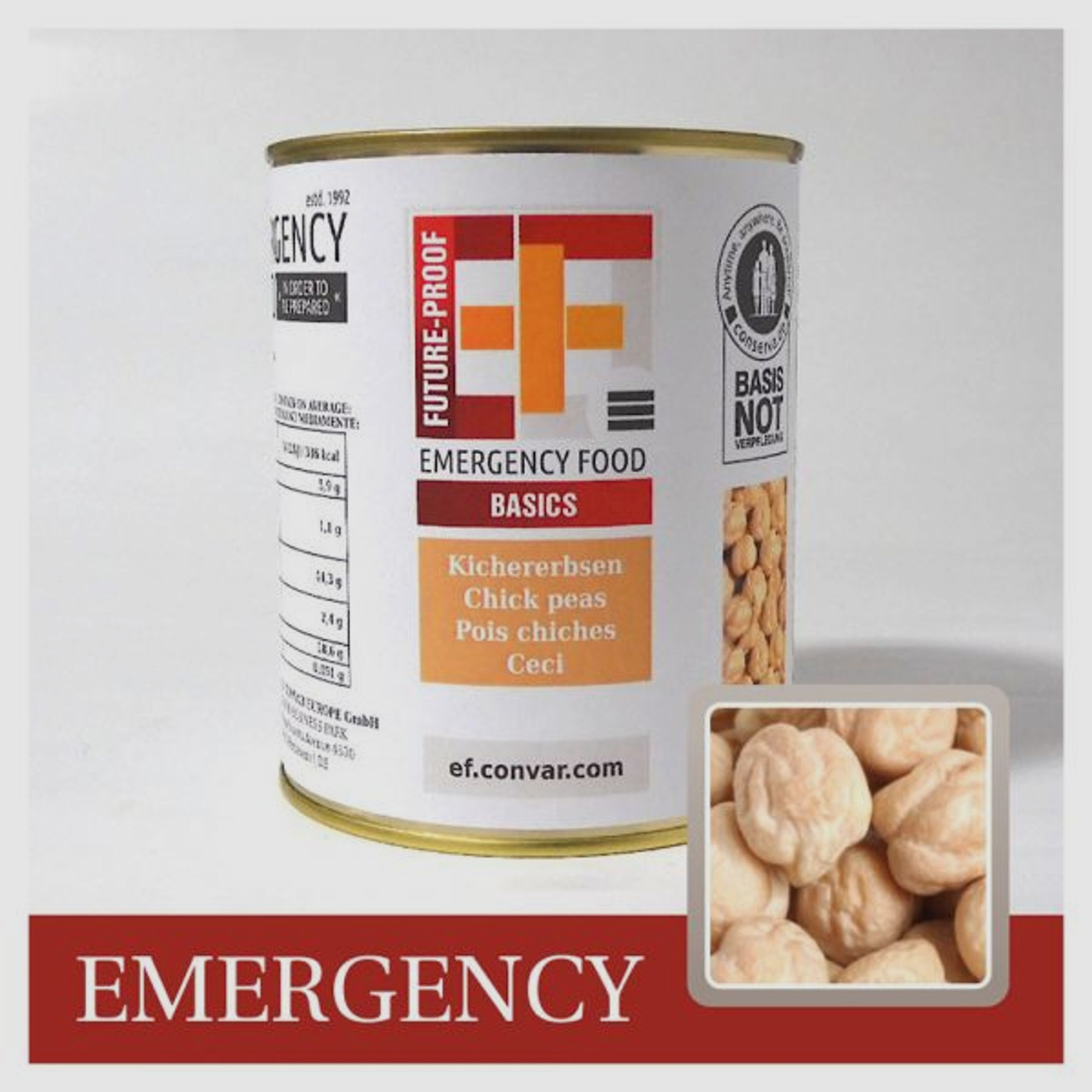 EF Emergency Food EF Emergency Food Basics Kichererbsen
