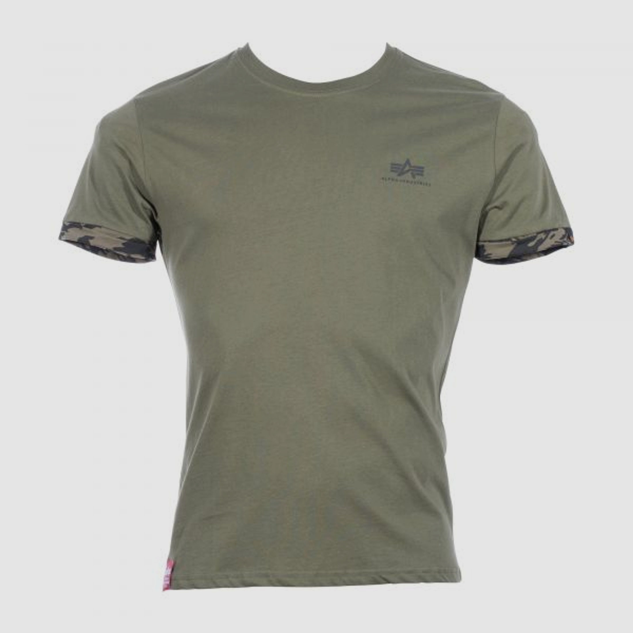 alpha industries Alpha Industries T-Shirt Roll-Up Sleeve brushstroke green
