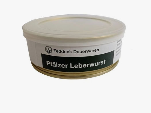 Feddeck Dauerwaren Dosenwurst Pfälzer Leberwurst 200g