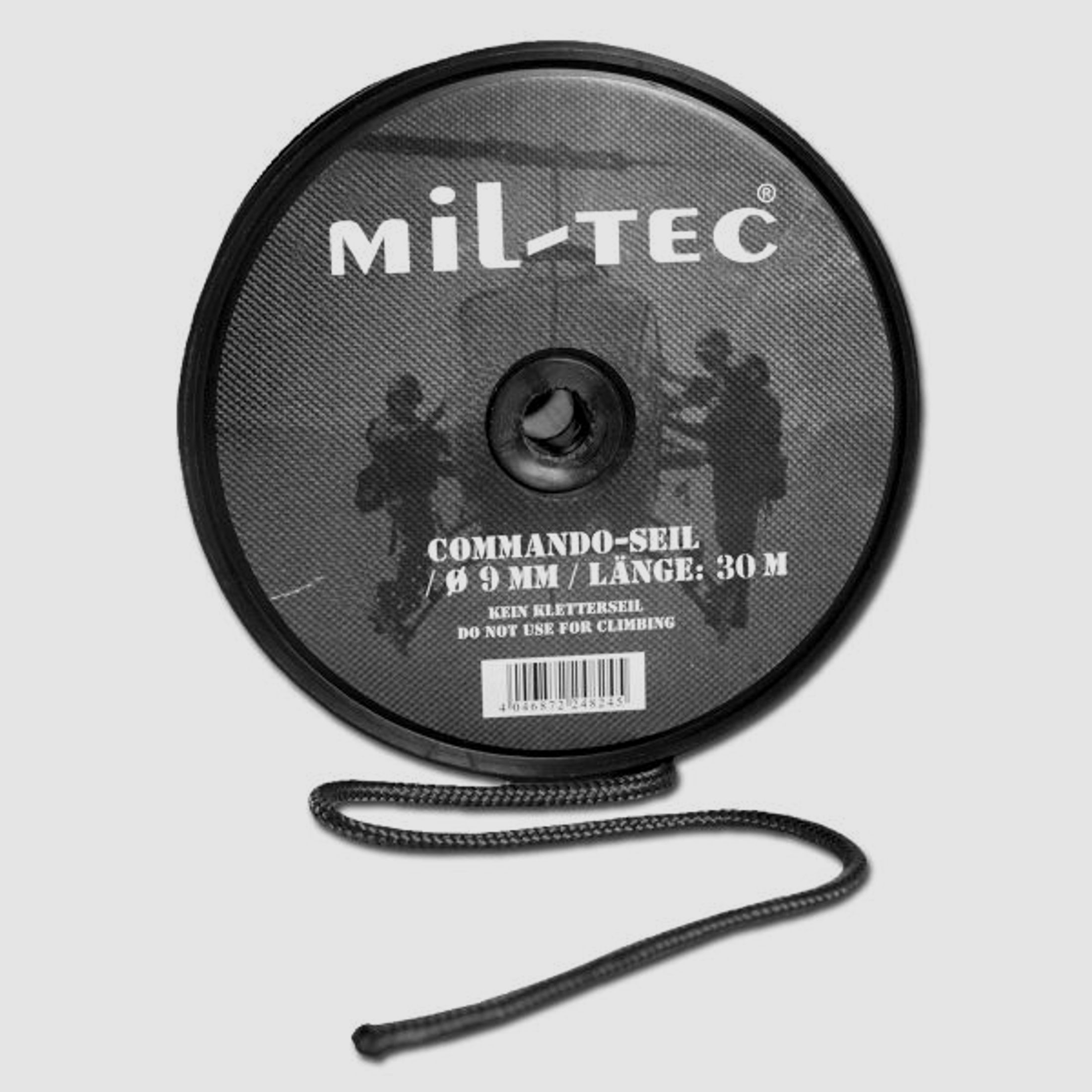 Mil-Tec Kommandoseil schwarz 9 mm, 30 m