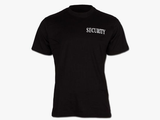 Mil-Tec T-Shirt mit Security-Druck schwarz