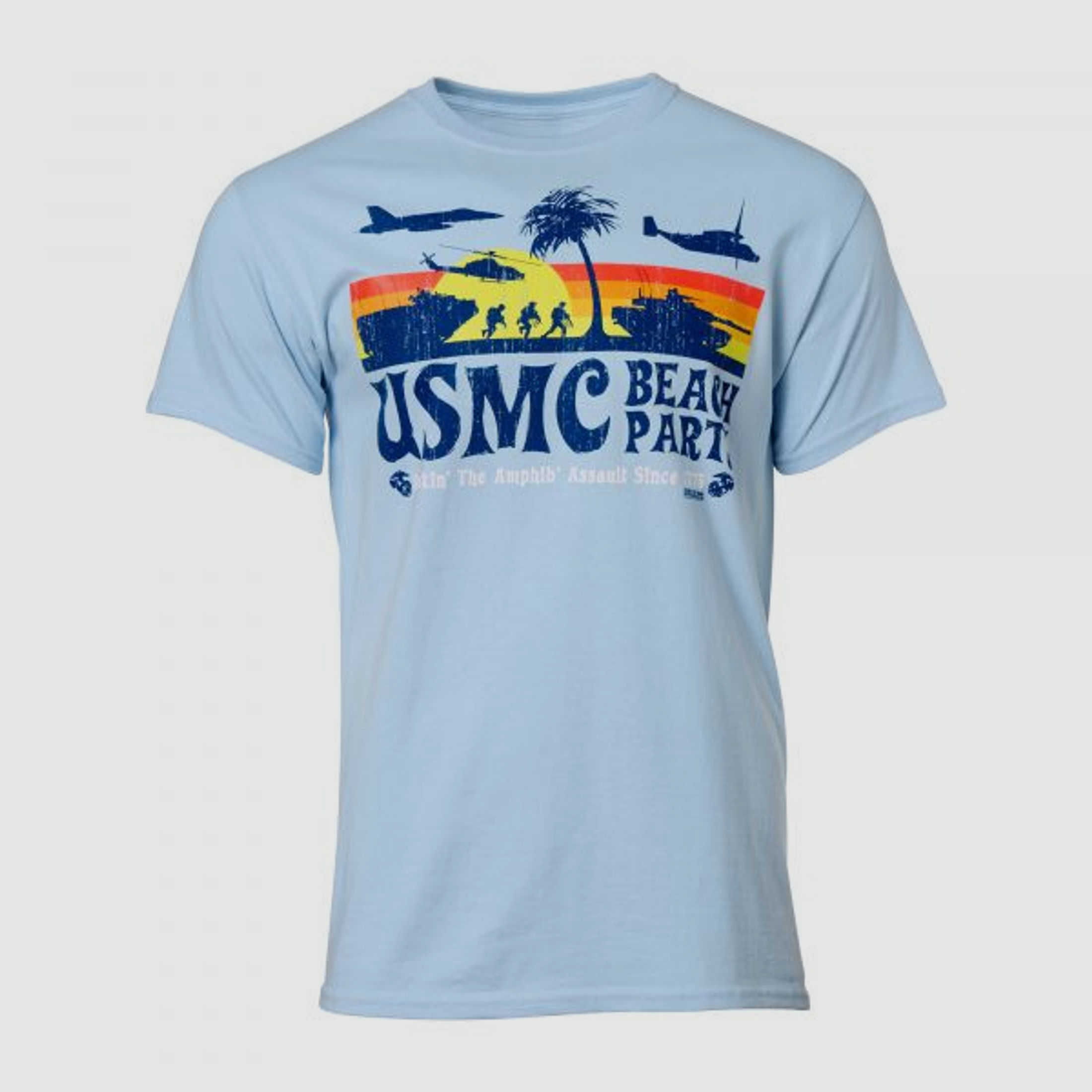 7.62 Design 7.62 Design T-Shirt USMC Beach Party sky blue