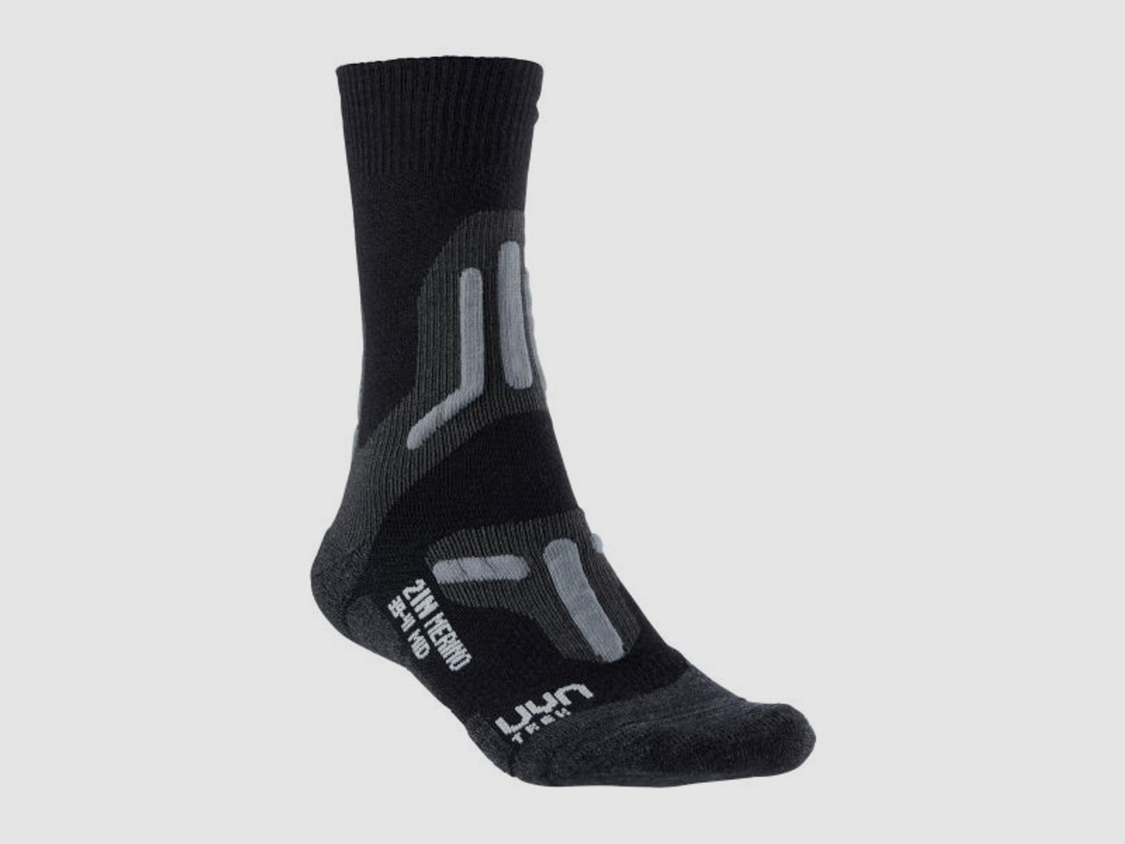 Uyn UYN Socken Trekking 2in Merino Mid Socks Männer schwarz grau
