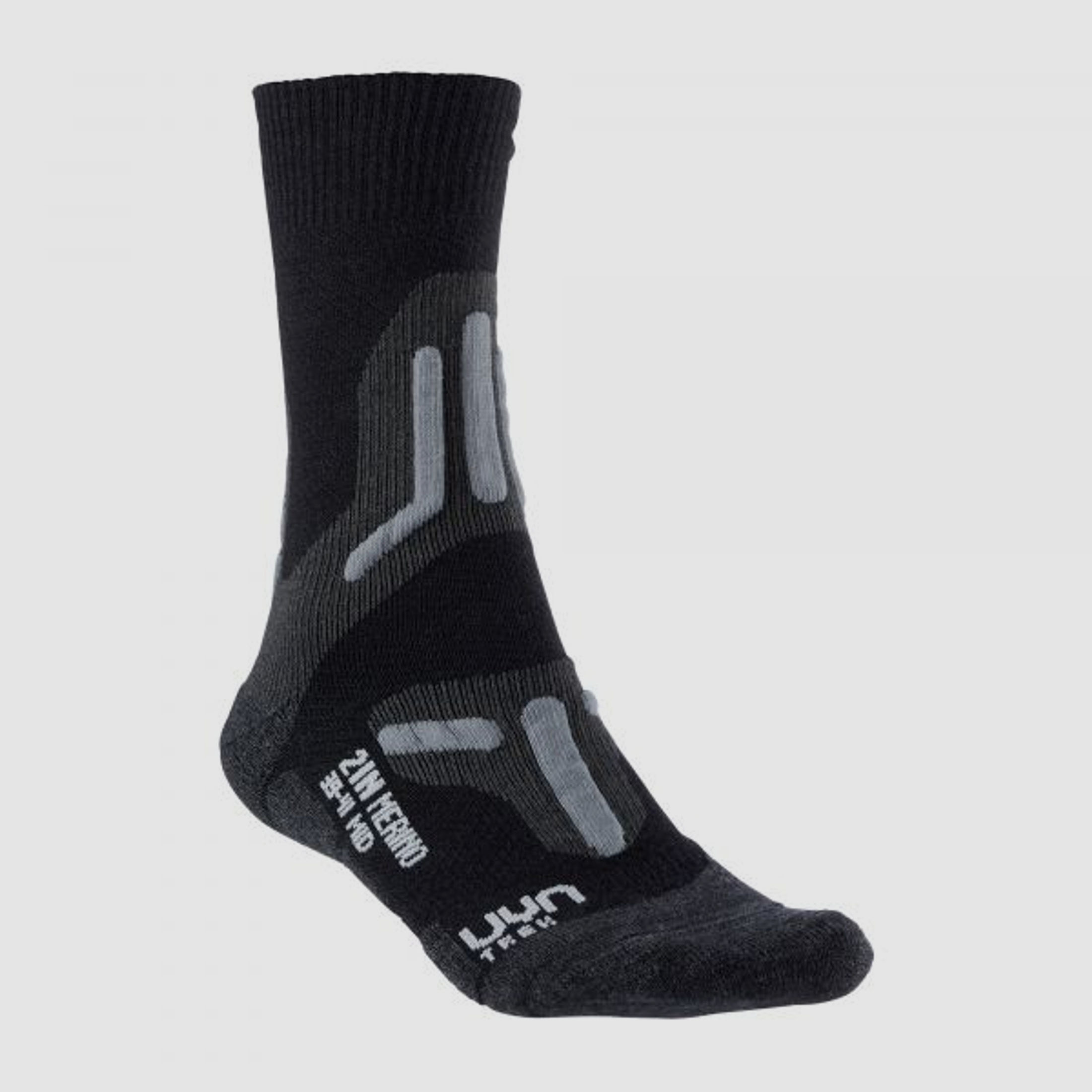Uyn UYN Socken Trekking 2in Merino Mid Socks Männer schwarz grau