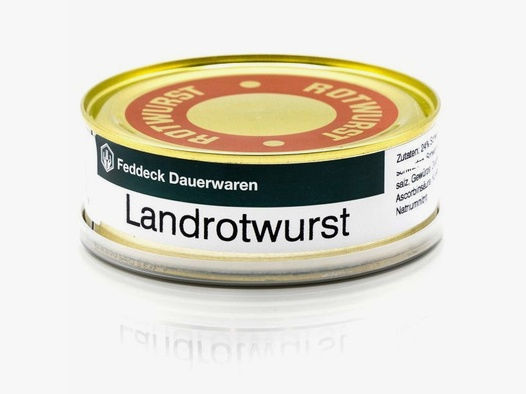 Feddeck Dauerwaren Dosenwurst Landrotwurst 200g