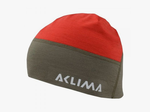 aclima Aclima Beanie LightWool Hunting Safety rot ranger green
