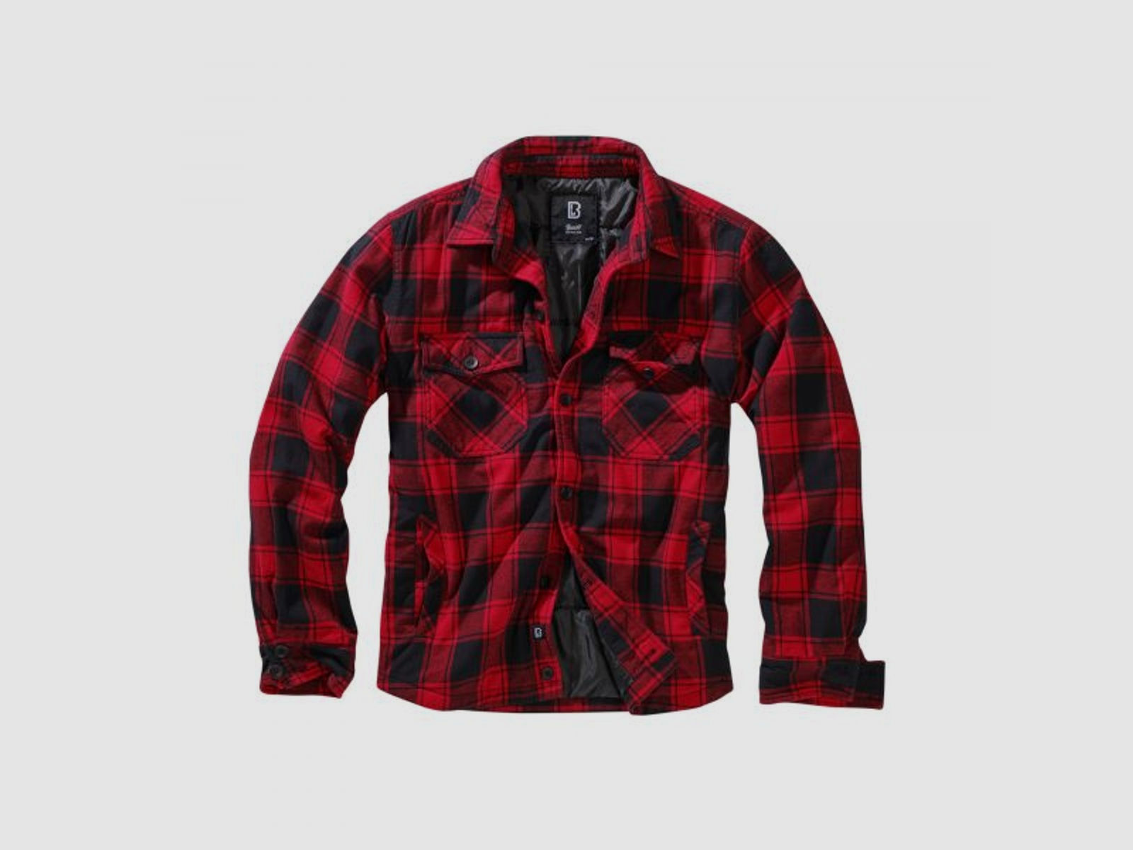 Brandit Brandit Hemd Lumberjacket rot schwarz