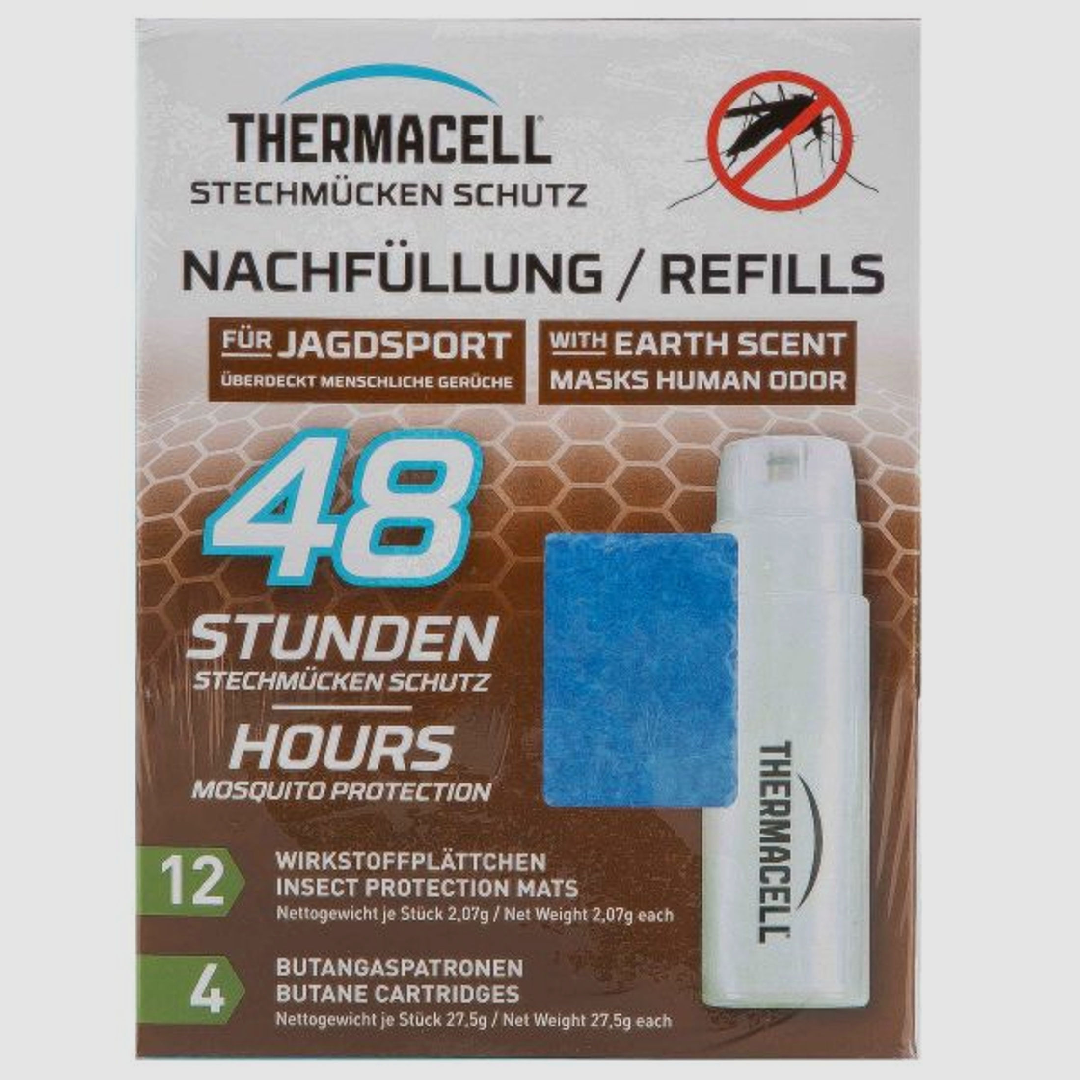 ThermaCELL Thermacell Insektenschutz Nachfüllpackung Jagd E-4 48 Std.