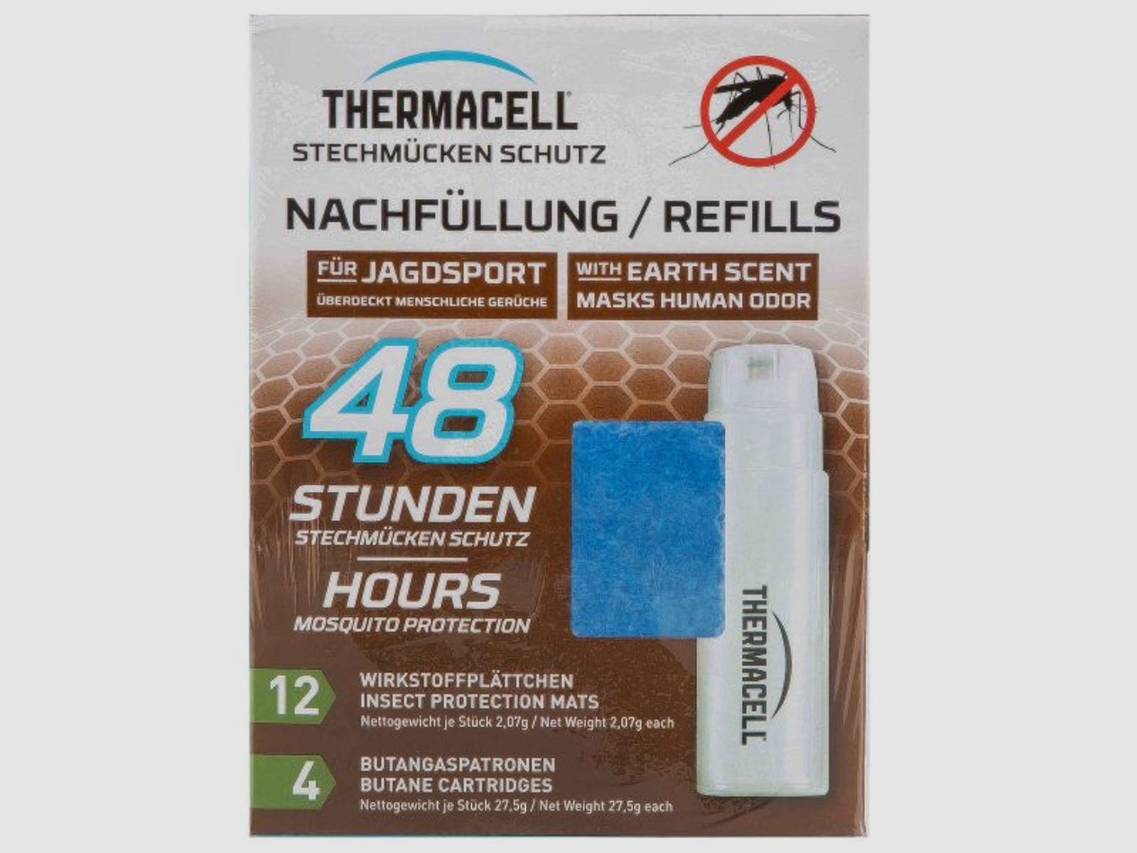 ThermaCELL Thermacell Insektenschutz Nachfüllpackung Jagd E-4 48 Std.