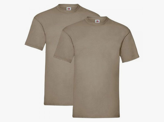 Fruit Of The Loom Fruit of the Loom T-Shirt Valueweight T khaki 2er Pack